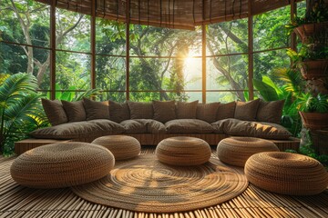 Wall Mural - Pure lighting with large window design inspiration ideas