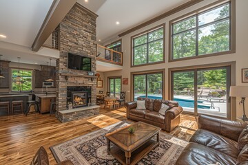 Wall Mural - Pure lighting with large window design inspiration ideas