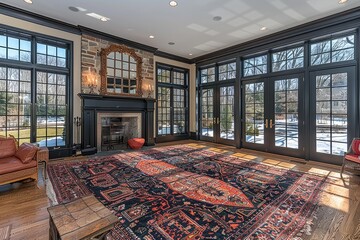 Wall Mural - Pure lighting with large window design inspiration ideas
