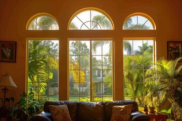 Wall Mural - Pure lighting with large window design inspiration ideas