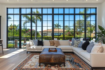 Wall Mural - Pure lighting with large window design inspiration ideas