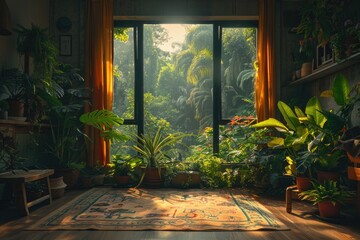 Wall Mural - Pure lighting with large window design inspiration ideas
