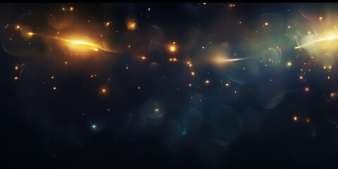 Wall Mural - Cosmic Dance of Light and Darkness