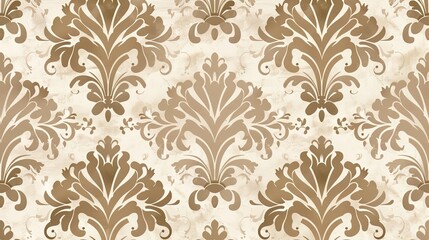 Damask pattern wallpaper