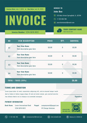 Modern Business Invoice Template Design