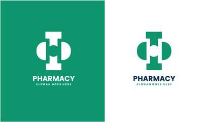 Wall Mural - Pharmacy Logo design vector. Clinic Medicine health Logotype concept.