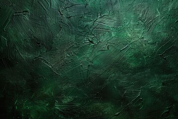 Wall Mural - Dark Green Background. Vintage Textured Background with Black Vignette for Christmas or St. Patrick's Day Design