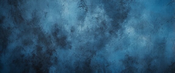 Abstract grunge background with smooth dark blue plaster texture. Made with generative AI technology