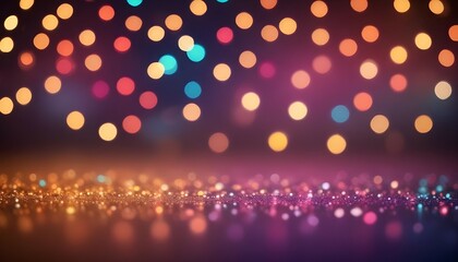 Wall Mural - Colorful background with bokeh lights and light.