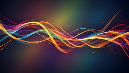 Wall Mural - Blurry bright background abstraction with coloured lines