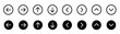 © stoker - Arrows set icon. Left right up down arrow button black vector design. Vector illustration
