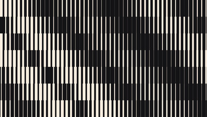 Wall Mural - Line Halftone Gradient Effect Pattern. Vertical Straight Lines Background. Black and White Abstract Texture with Parallel Stripes Thick to Thin. Vector Illustration.