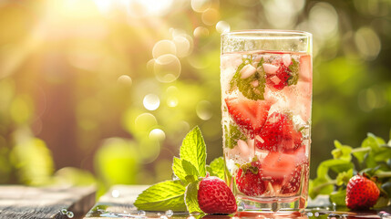 Summer fresh fruit drink wallpaper background