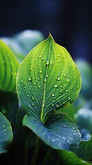 Poster - purple leaves of a plant with purple leaves and purple leaves.