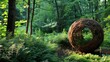 © vixion - Wicker Sphere in a Lush Forest