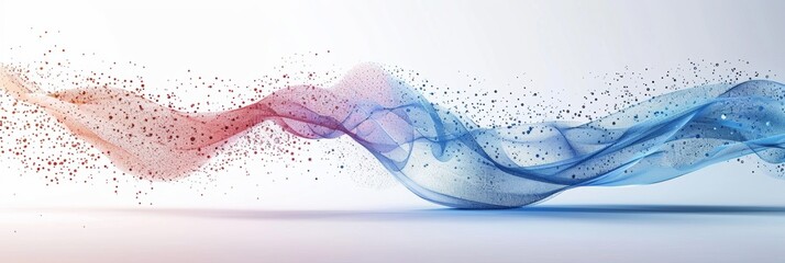 Wall Mural - an it company to be used as a header and footer on a business cover page, data streams.