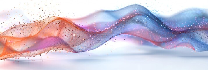 Wall Mural - an it company to be used as a header and footer on a business cover page, data streams.