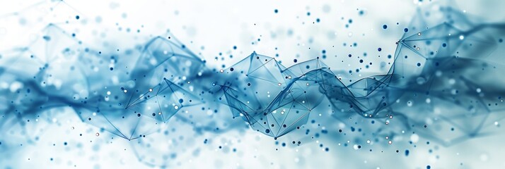 Wall Mural - an it company to be used as a header and footer on a business cover page, data streams.