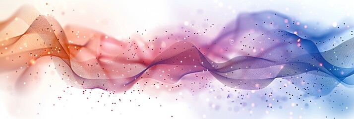 Wall Mural - an it company to be used as a header and footer on a business cover page, data streams.