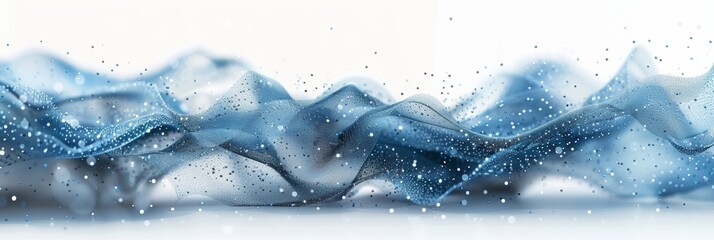 Wall Mural - an it company to be used as a header and footer on a business cover page, data streams.