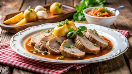 Bollito con salsa pearà - Secondi di carne del Veneto