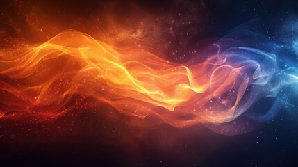 Wall Mural - Abstract Fire and Ice