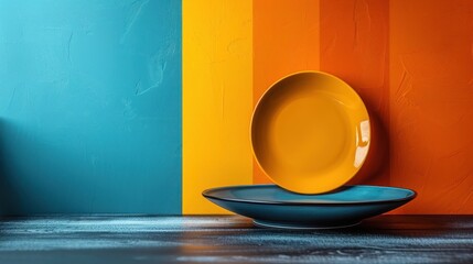 Sticker - Colorful Still Life with Plates