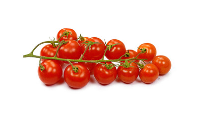 Wall Mural - Cherry tomatoes isolated over white background