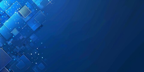 Wall Mural - blue gradient technology background