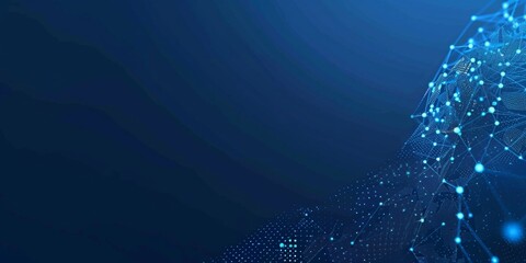 Wall Mural - blue gradient technology background