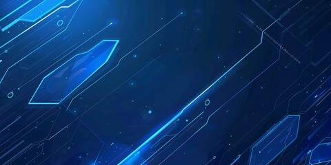 Wall Mural - blue gradient technology background