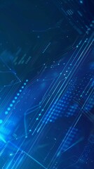 Wall Mural - blue gradient technology background