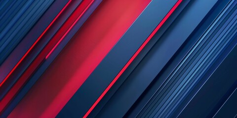 Wall Mural - blue red abstract presentation background with stripes lines