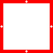 © Monad Nomad - Swiss flag-style square frame