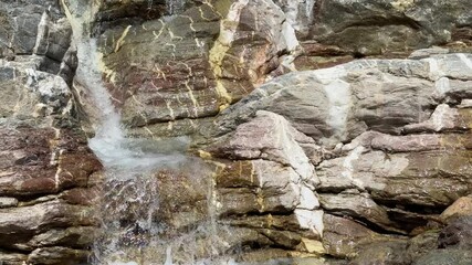 Wall Mural - Mountain Stream Flowing Over Rocks