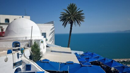 Wall Mural - The village of Sidi Bou Said, Carthage, Tunisia