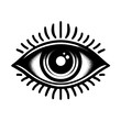 © Hammam - design artistic eye black and white vector