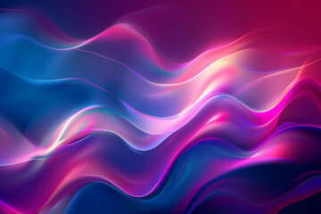 Wall Mural - A colorful wave with a blue and pink background