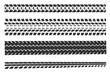 © dasha122007 - Car, motorcycle tire print. Tire tread on white background