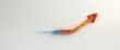 © 2D_Jungle - Economic data graph for advertisement, clear white background, natural lighting