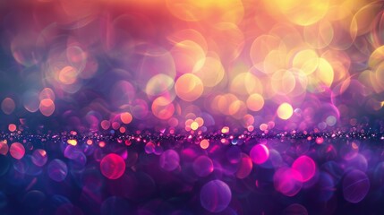 Wall Mural - abstract background with colorful bokeh lights, perfect for festive or celebratory designs.