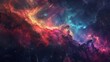 © Bijac - aweinspiring digital painting of a vast galaxy swirling nebulas in vibrant colors countless stars and celestial phenomena set against the infinite blackness of space