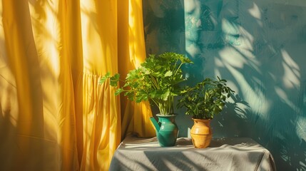 Wall Mural - flowers in the window