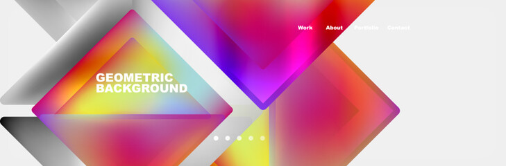 Triangle minimal web site page background design. Vector Illustration For Wallpaper, Banner, Background, Card, Book Illustration, landing page