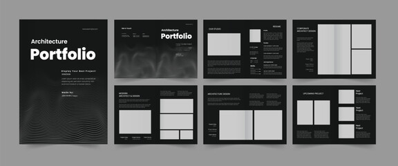Wall Mural - modern architecture portfolio professional portfolio template