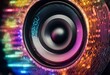 © wafi - background music waves bass electronic colored sound speaker party flier loudspeaker wave design dj beat signal festival wallpaper energy noise frequency illuminated banner clubbing