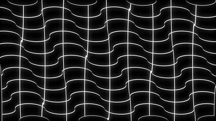 Wall Mural - Modern wavy grid animation