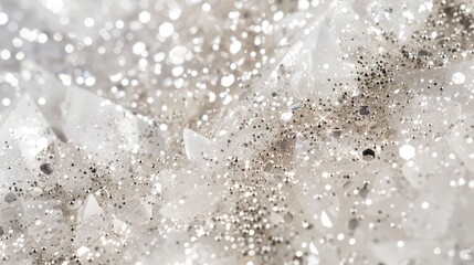 Wall Mural - White background with sparkling glitter