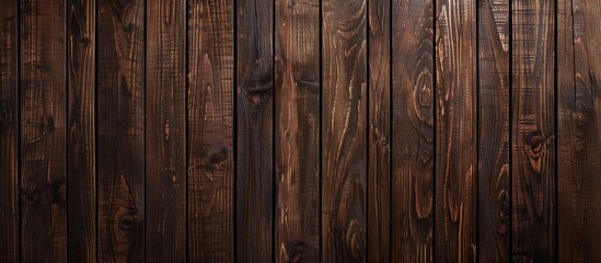 Poster - Background showcasing a textured brown wooden wall with copy space image.