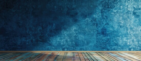 Poster - Blue wall texture with copy space image.